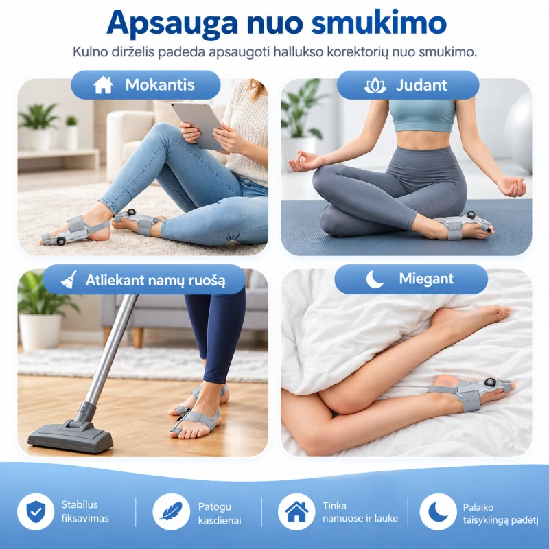 Korekcinis Didžiojo Pėdos Piršto Įtvaras (Reguliuojamas) - Image 4