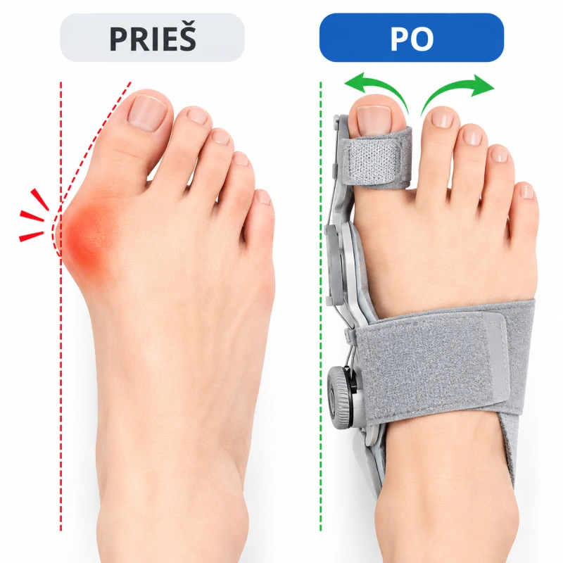 Korekcinis Didžiojo Pėdos Piršto Įtvaras (Reguliuojamas) - Image 2