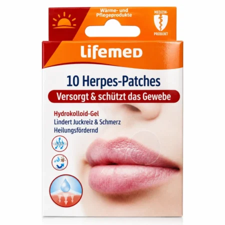 Pleistrai nuo lūpų pūslelinės „Lifemed“